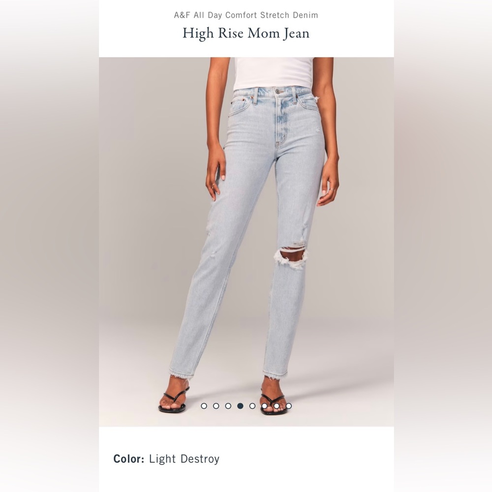 BRAND NEW! Abercrombie & Fitch (A&F) Women’s High Rise Mom Jean Size: 27 R
